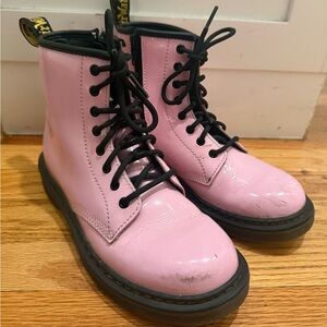 Dr. Martens Pink patent Kids Boots